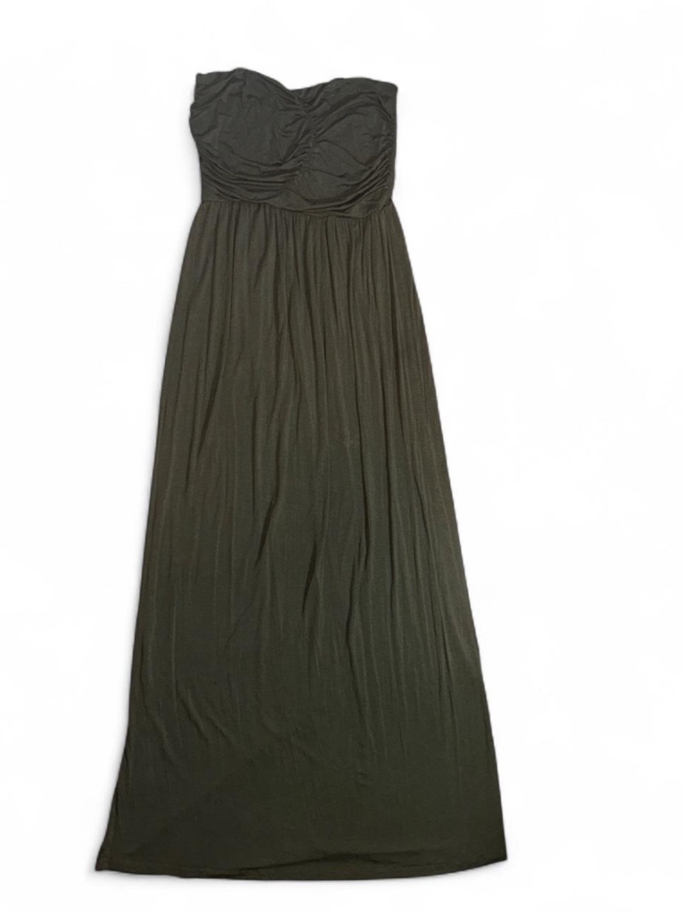 Gilli Strapless Olive Maxi Dress